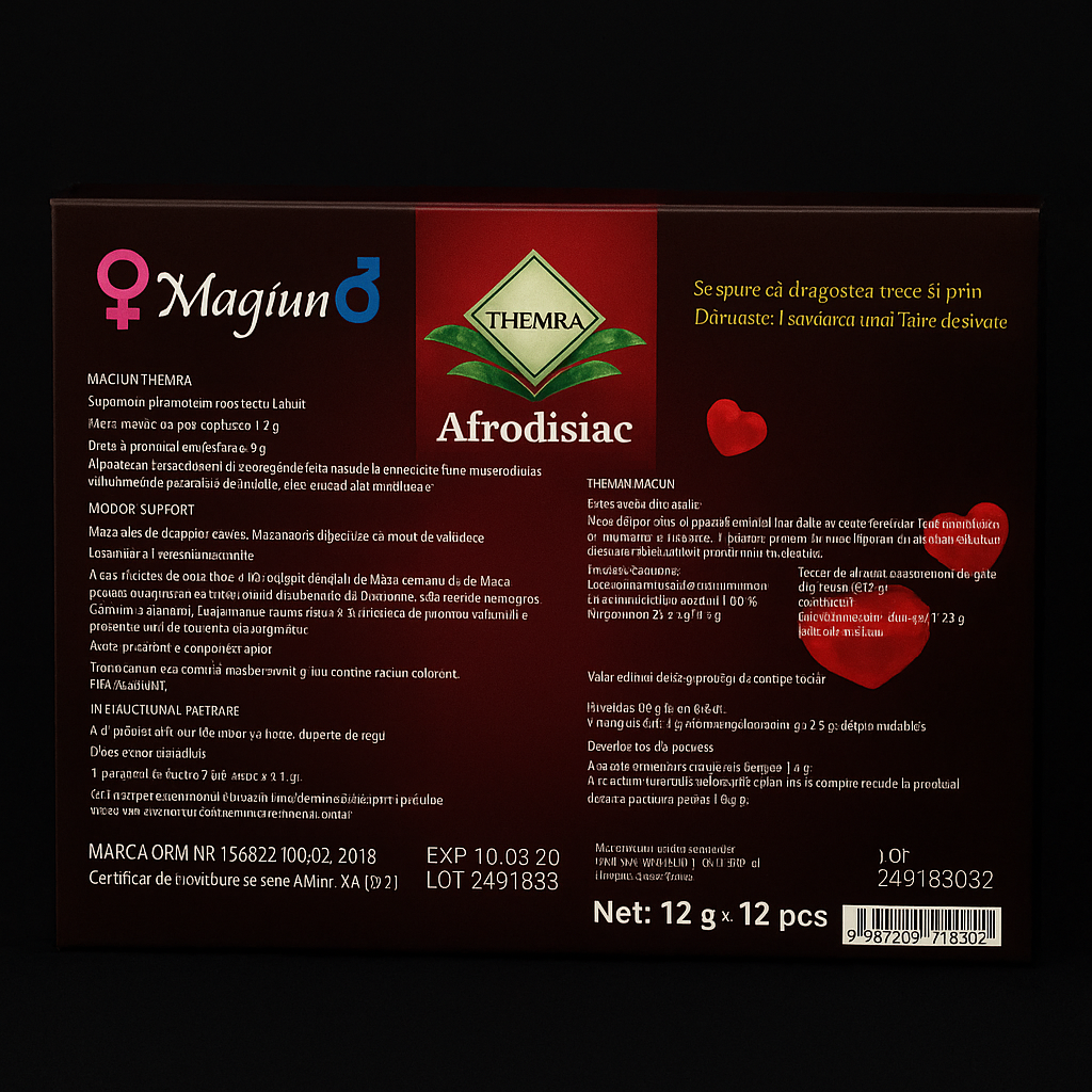 Magiun Afrodisiac Natural Themra 12 Plicuri