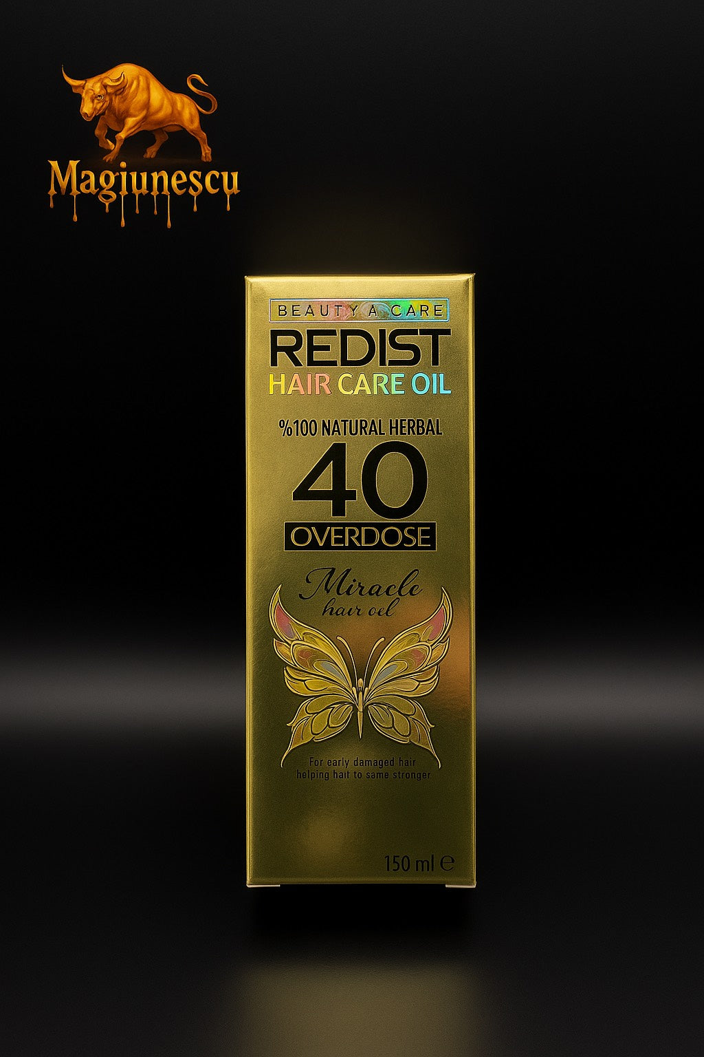 Ulei Tratament Redist Miracle Oils 40 Overdose 150ml – 100% Natural pentru Păr Sănătos și Strălucitor