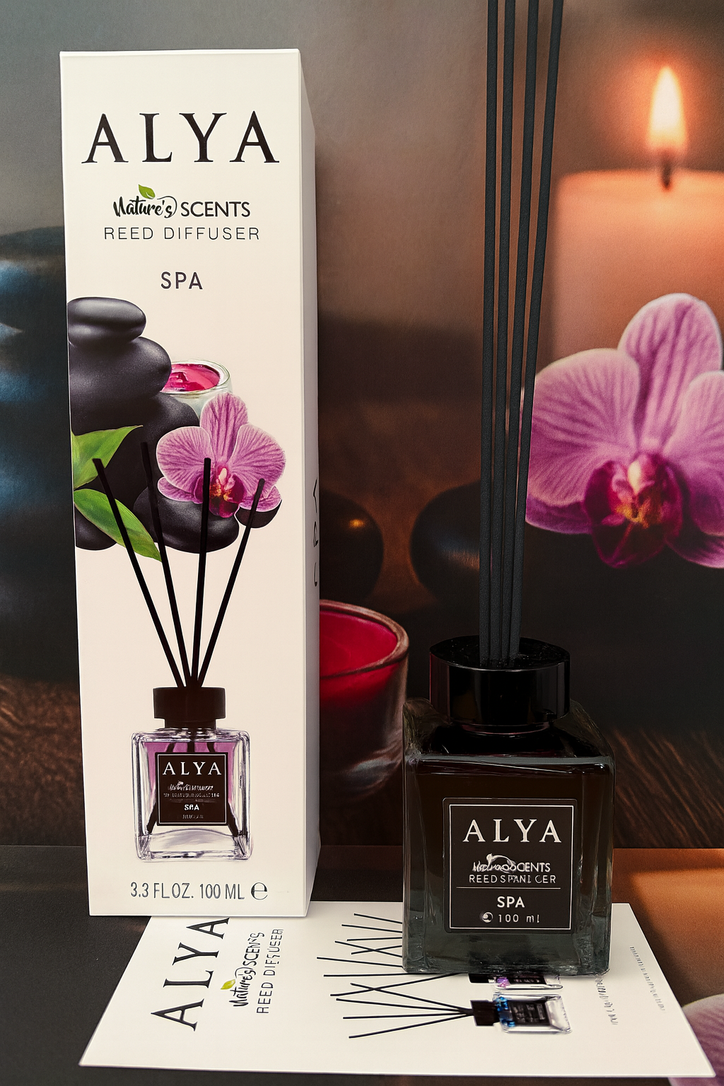 Odorizant de Cameră cu Bețișoare Parfumate SPA – 100 ml | Aromă Caldă și Relaxantă