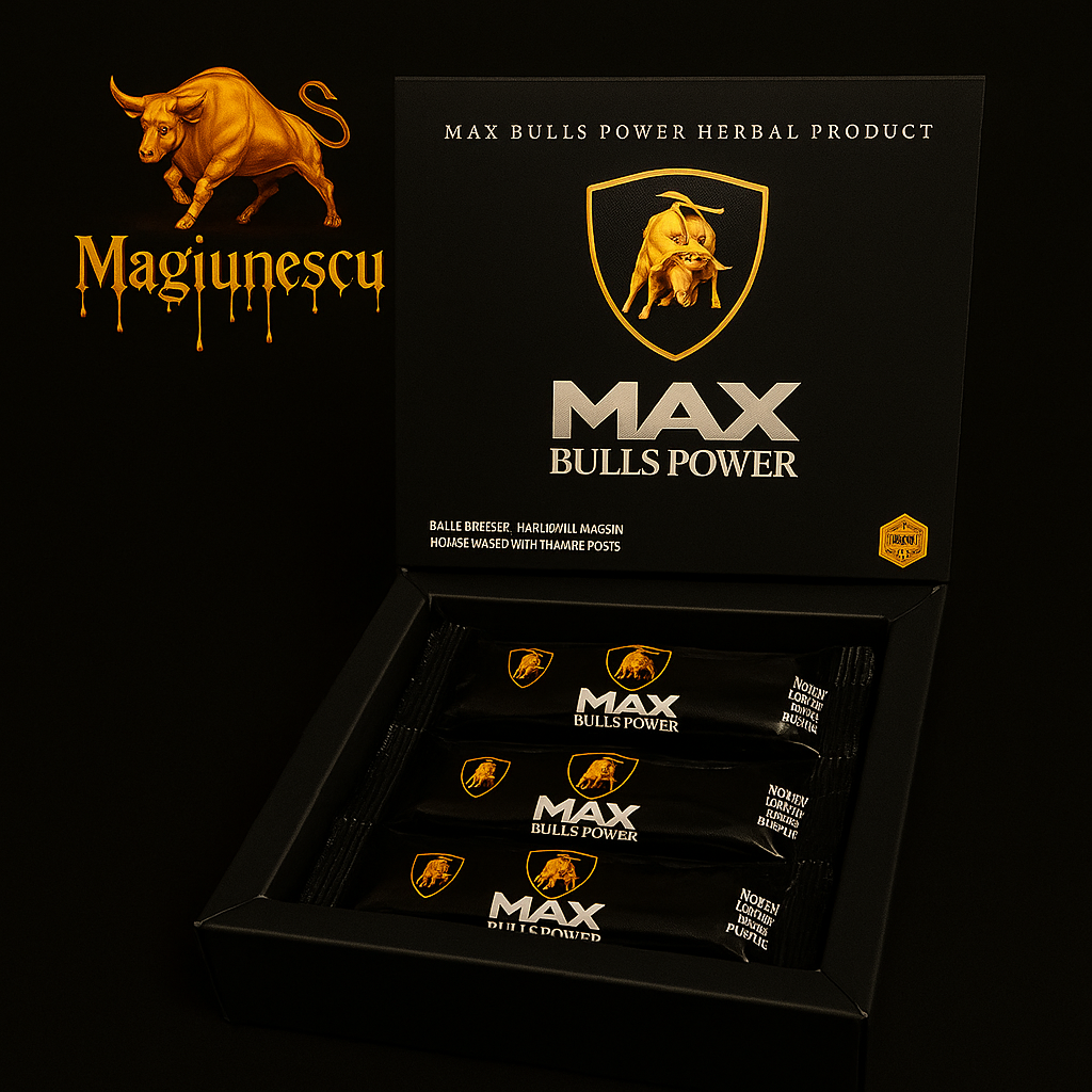 Miere Afrodisiacă Max Bulls Power Potență Masculină Naturală – 12 plicuri