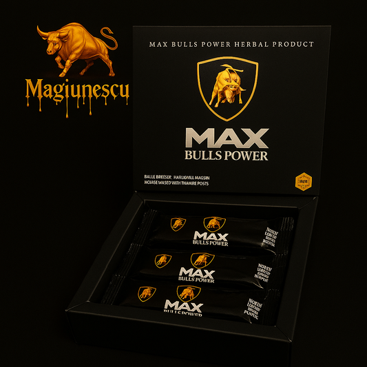 Miere Afrodisiacă Max Bulls Power  Potență Masculină Naturală – 12 plicuri