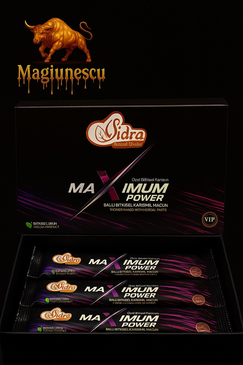 Sidra Maximum Power – Miere Afrodisiacă Turcească | 12 Plicuri
