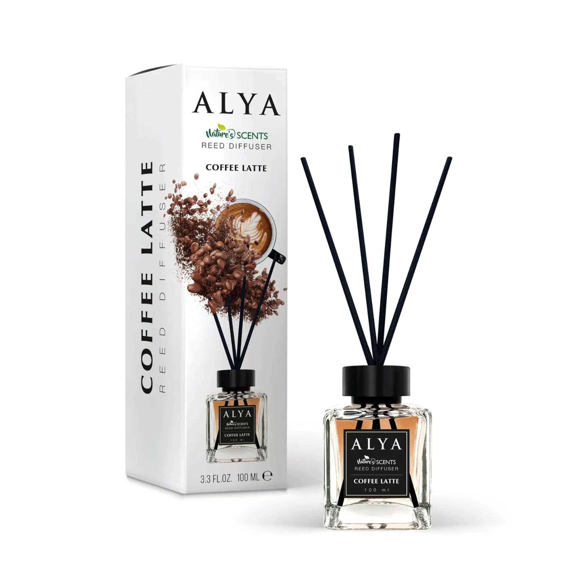Odorizant camera sticla ALYA, COFFEE LATTE, 100ml