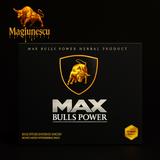 Miere Afrodisiacă Max Bulls Power  Potență Masculină Naturală – 12 plicuri