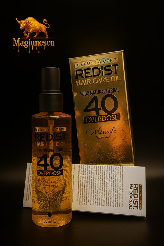 Ulei Tratament Redist Miracle Oils 40 Overdose 150ml – 100% Natural pentru Păr Sănătos și Strălucitor