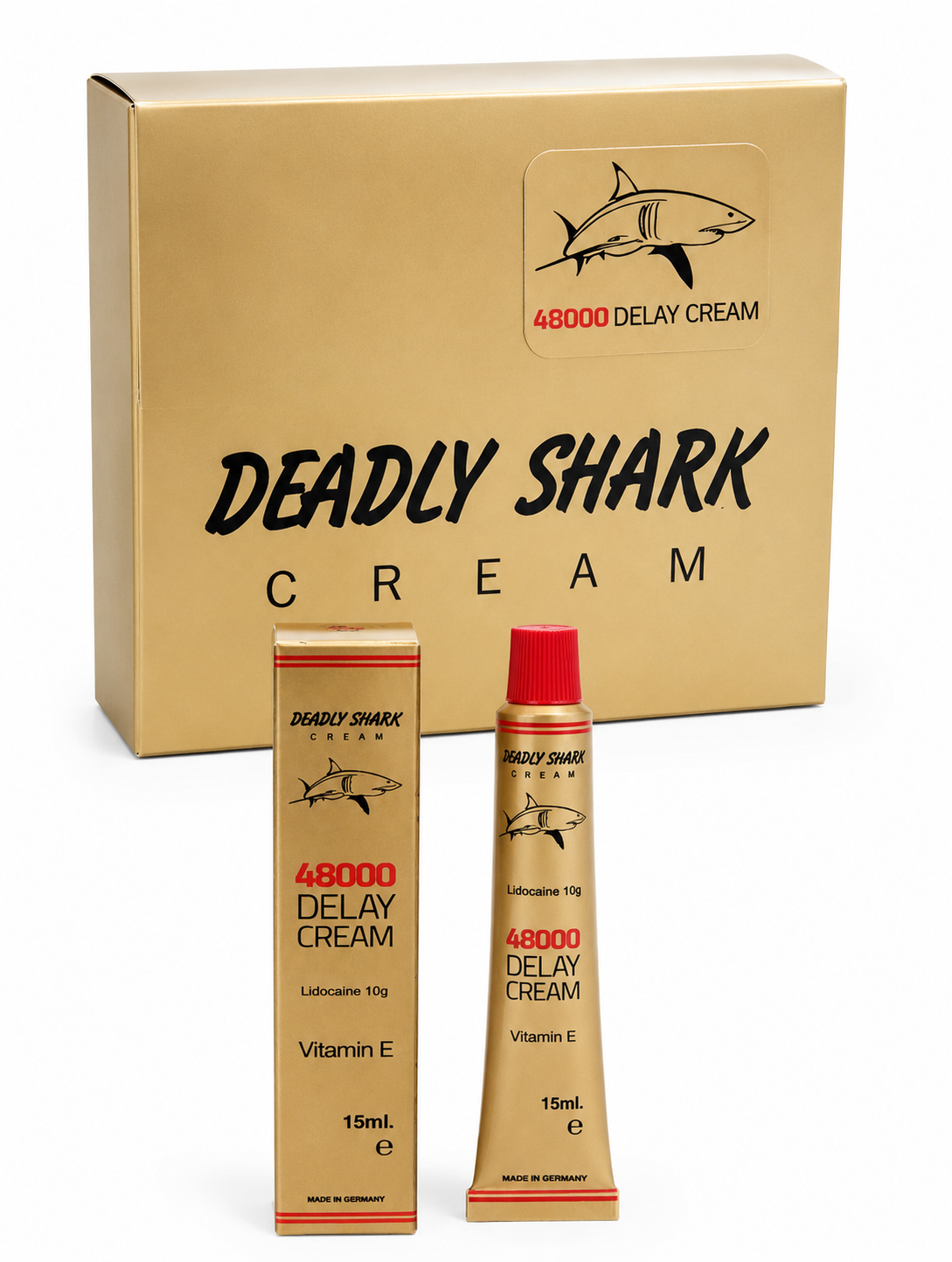 Delay Cream 48.000 Power – Cremă pentru Performanță Masculină, 15 ml