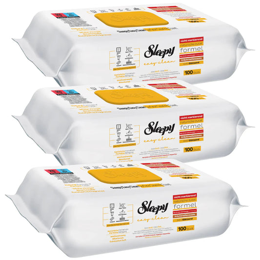 PACHET PROMO 3x Șervețele Umede Sleepy Easy Clean Herbal Soap — 300 buc Oțet și Bicarbonat