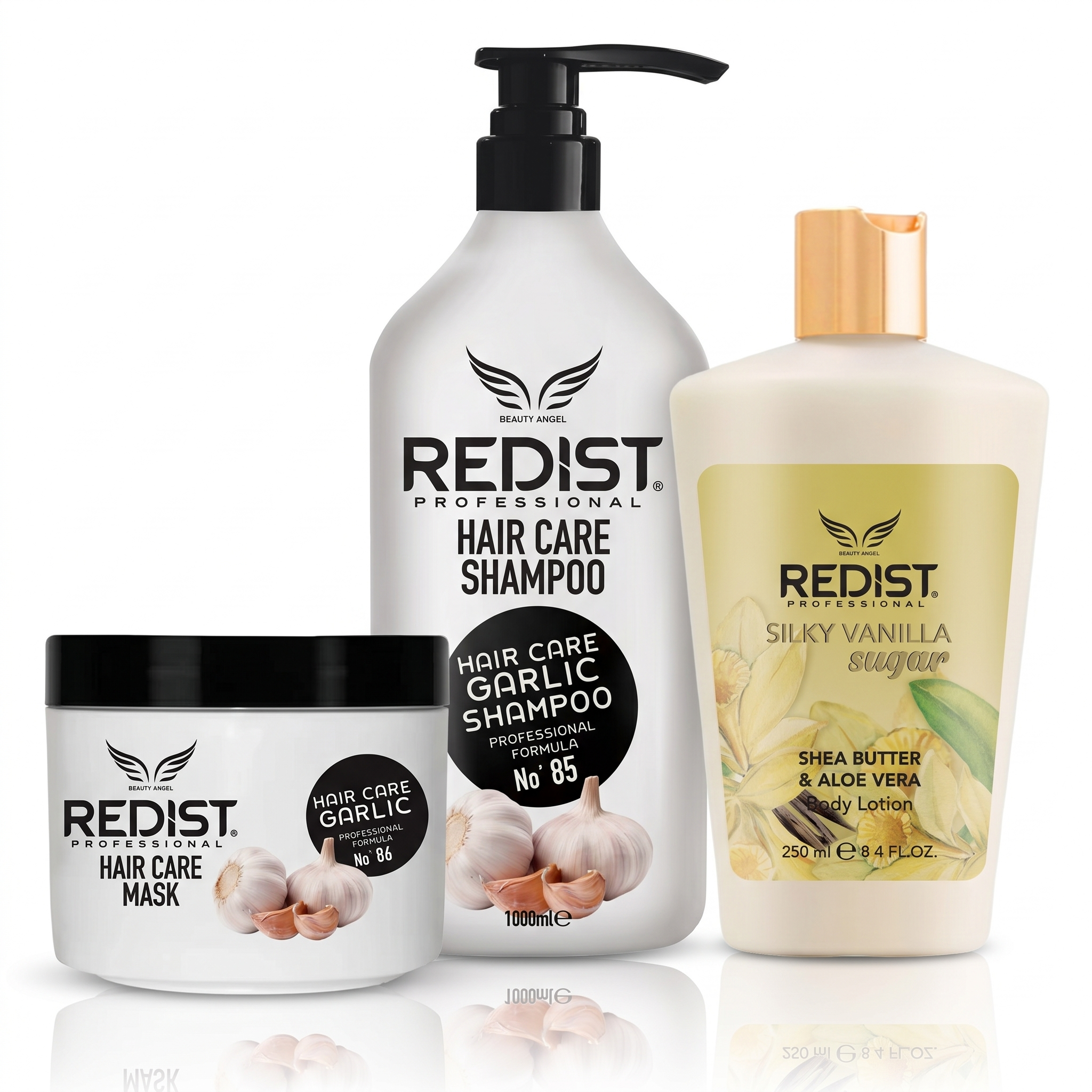 Pachet Promo Îngrijire Completă – Șampon cu Usturoi + Mască + Loțiune Cadou