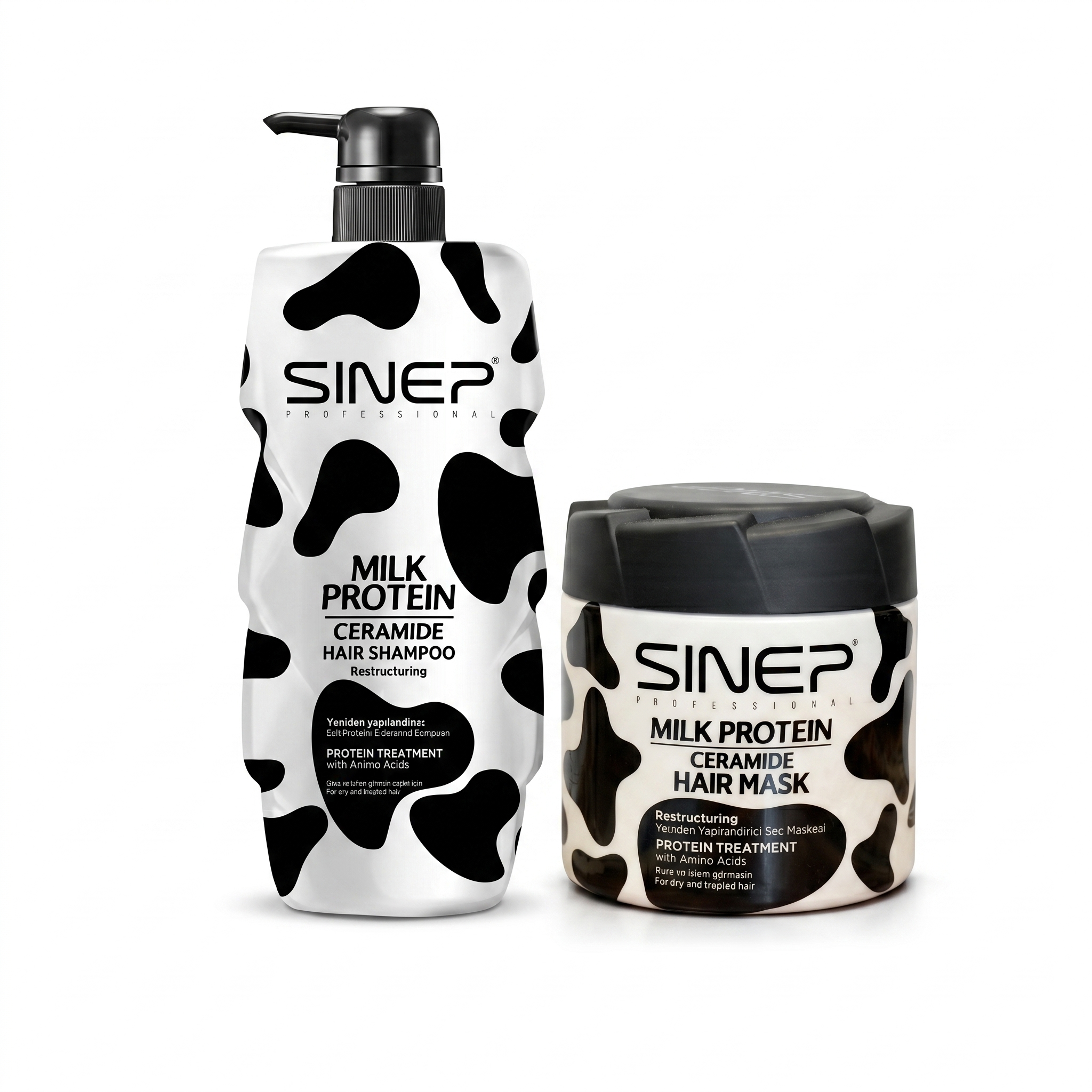 Șampon Sinep cu tratament pe bază de proteine din lapte 1000ml + masca