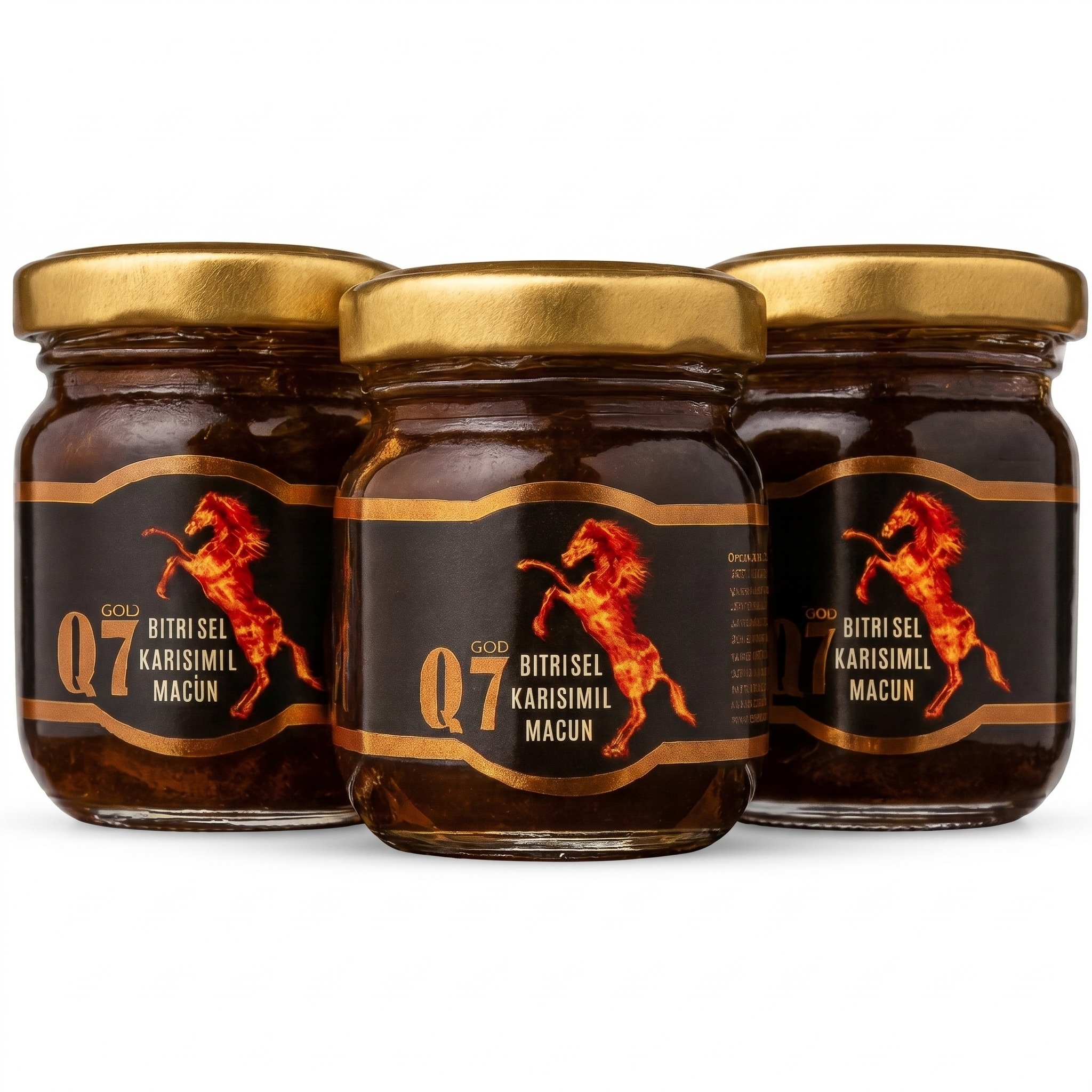 Q7 Gold Afrodisiac – Set Intensiv 3 Borcane pentru Energie & Vitalitate