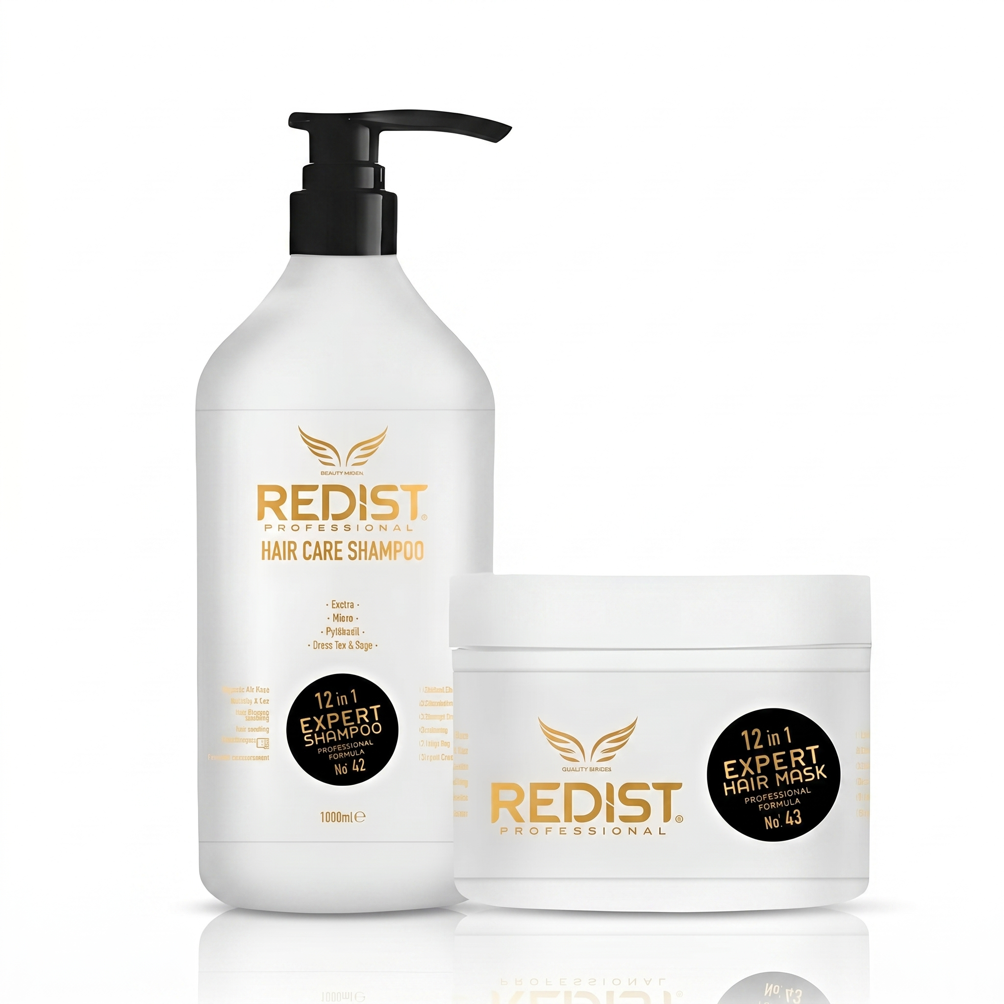 PACHET PROMO – 2 REDIST 12 în 1 EXPERT (Șampon 1000ml & Mască 500ml) – Îngrijire Completă pentru Păr