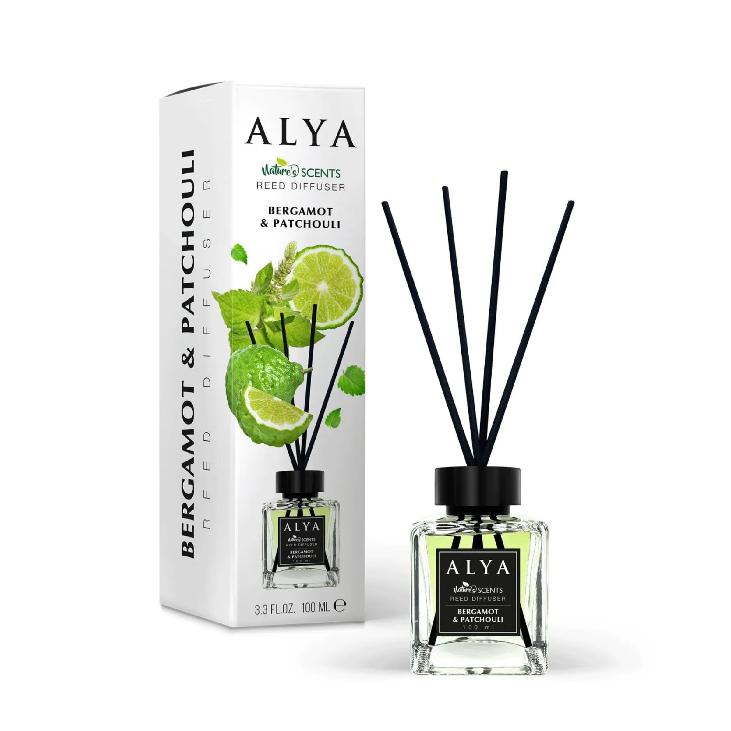 Odorizant camera sticla ALYA, BERGAMOT&PATCHOULI, 100ml