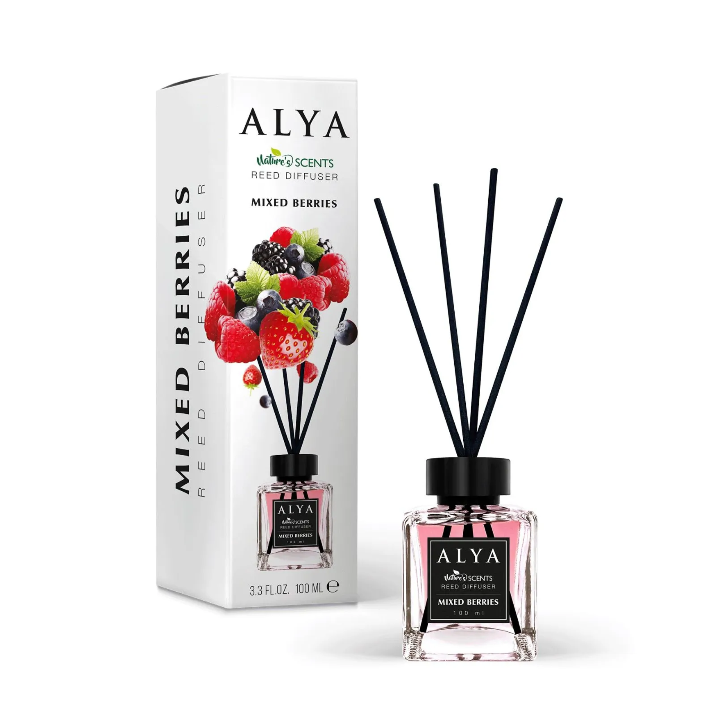 Odorizant camera sticla ALYA, MIXED BERRIES, 100ml