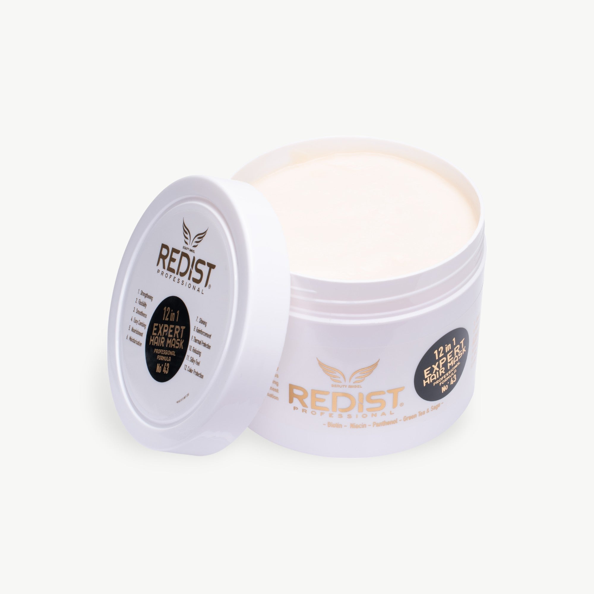 Mască Redist 12 în 1 – 475ml Tratament Complet Keratină, Biotină, Argan & Macadamia