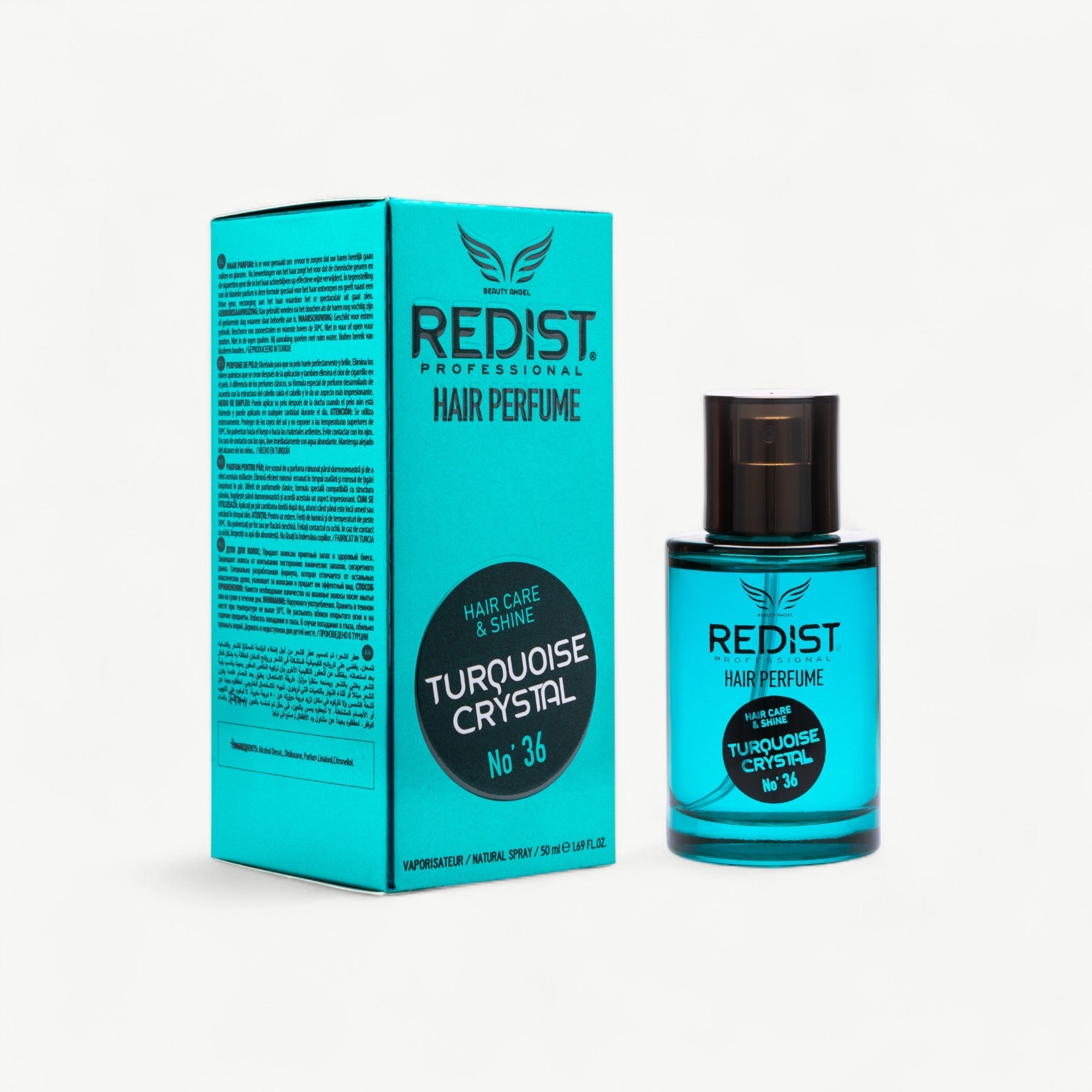 Parfum de Păr Redist Turquoise Crystal 50ml – Proaspăt Marin cu Neutralizare Mirosuri