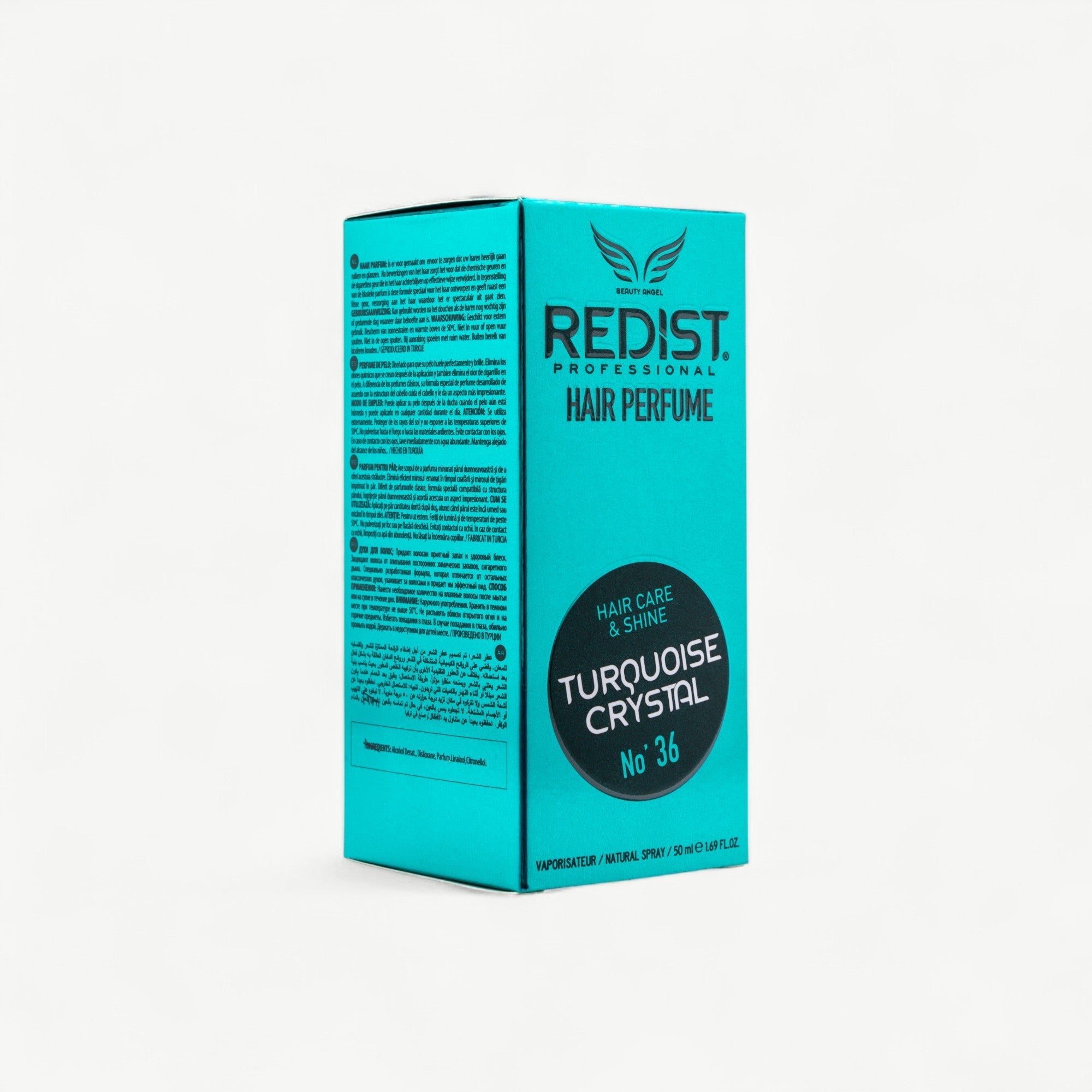 Parfum de Păr Redist Turquoise Crystal 50ml – Proaspăt Marin cu Neutralizare Mirosuri