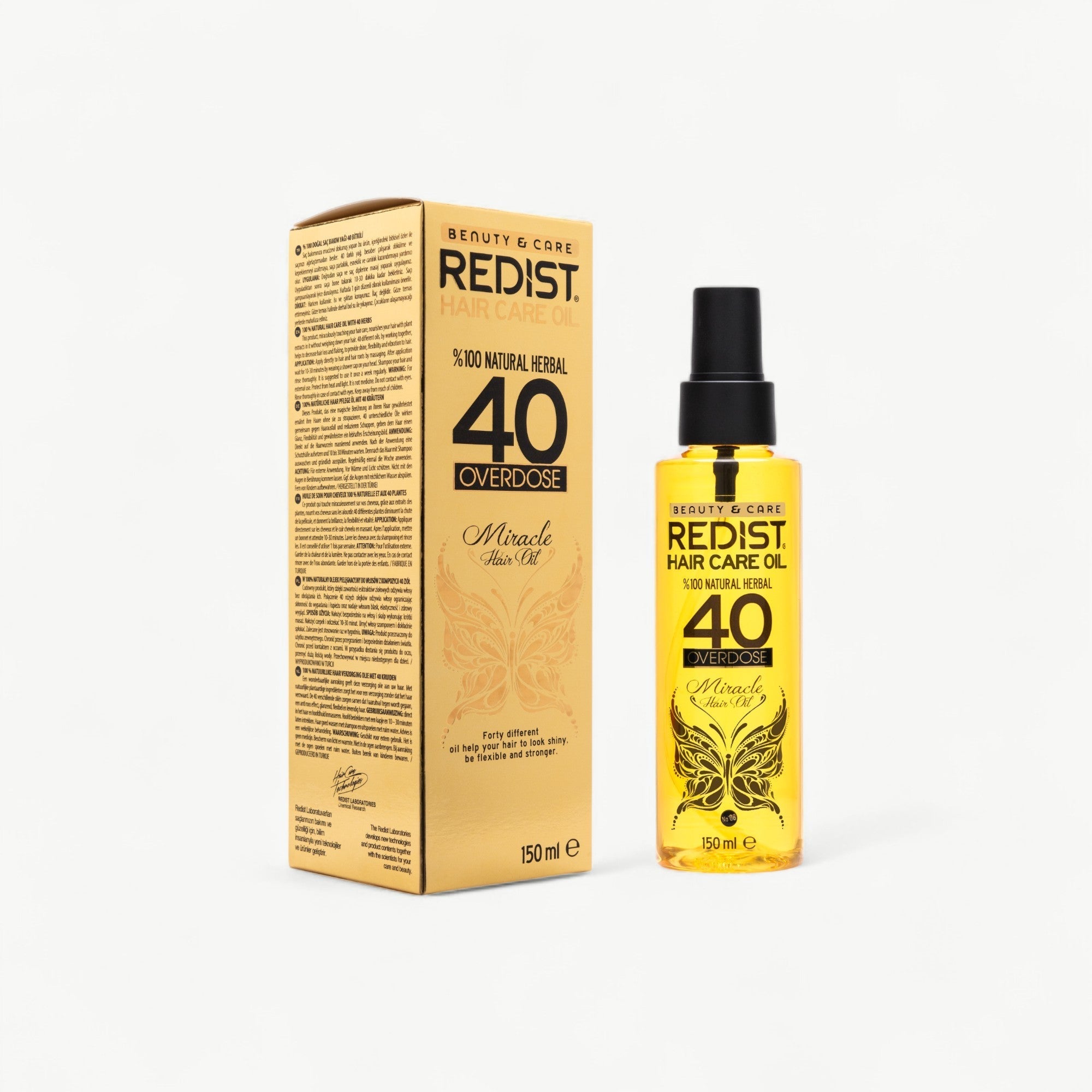 Ulei Redist Overdose Miracle 40 Plante 150ml – Tratament Luxos Regenerator & Anticădere