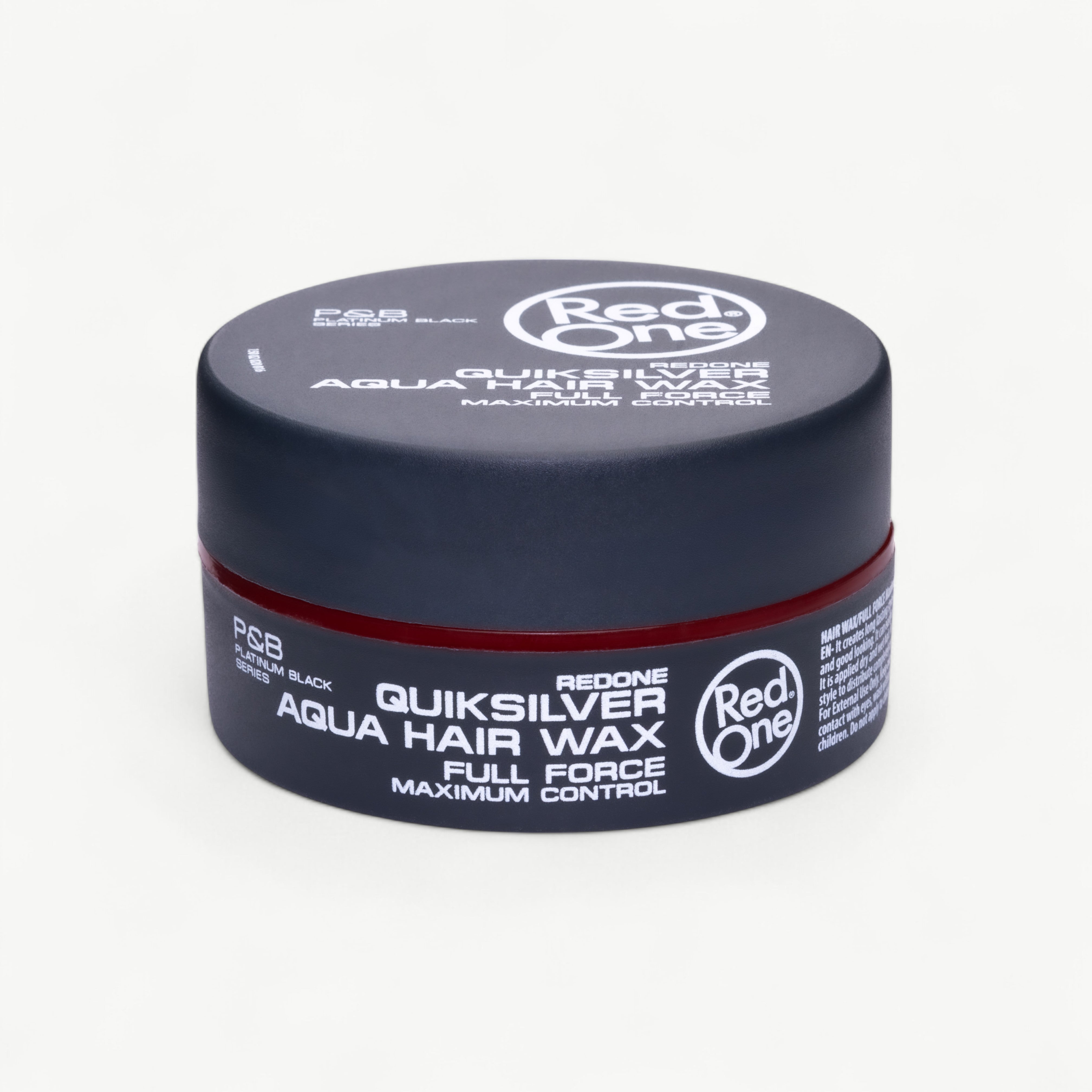 Wax de Păr Redone Aqua Wax Quicksilver 150ml – Strong Hold, Finisaj Lucios cu Aromă de Coacăze negre