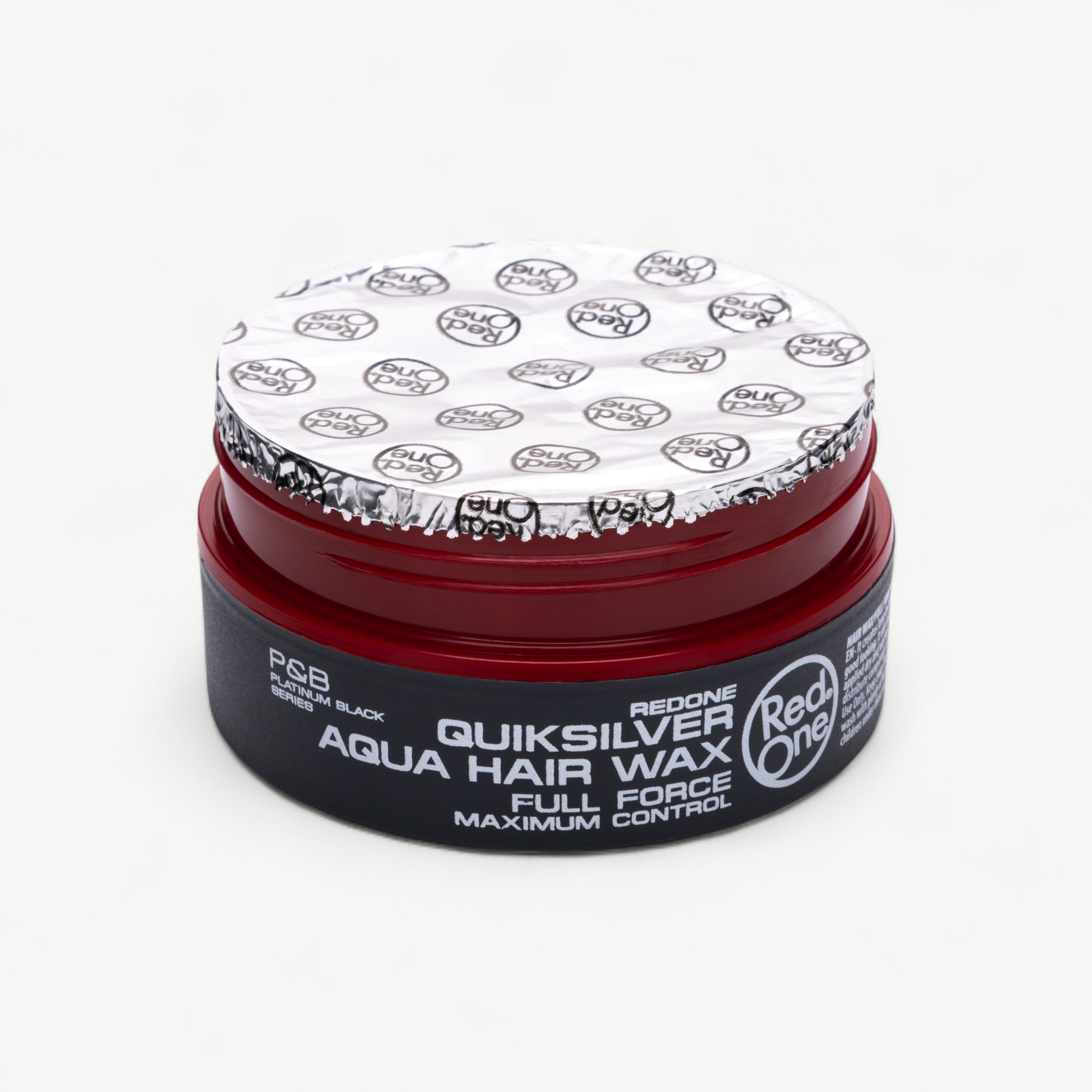Wax de Păr Redone Aqua Wax Quicksilver 150ml – Strong Hold, Finisaj Lucios cu Aromă de Coacăze negre