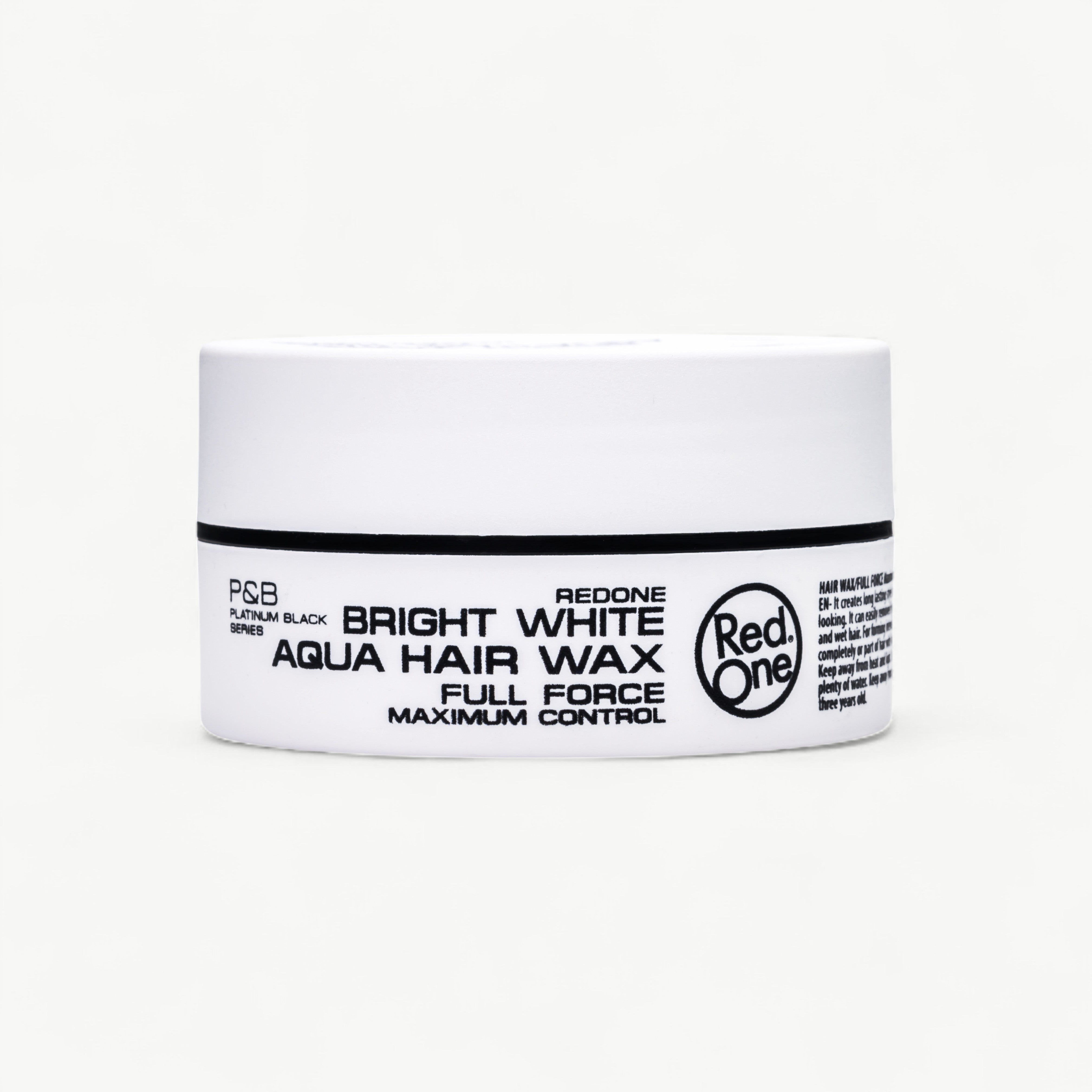 Wax de Păr Redone Aqua Wax White 150ml – Ultra Hold, Finisaj Lucios cu Aromă de Piersici dulci
