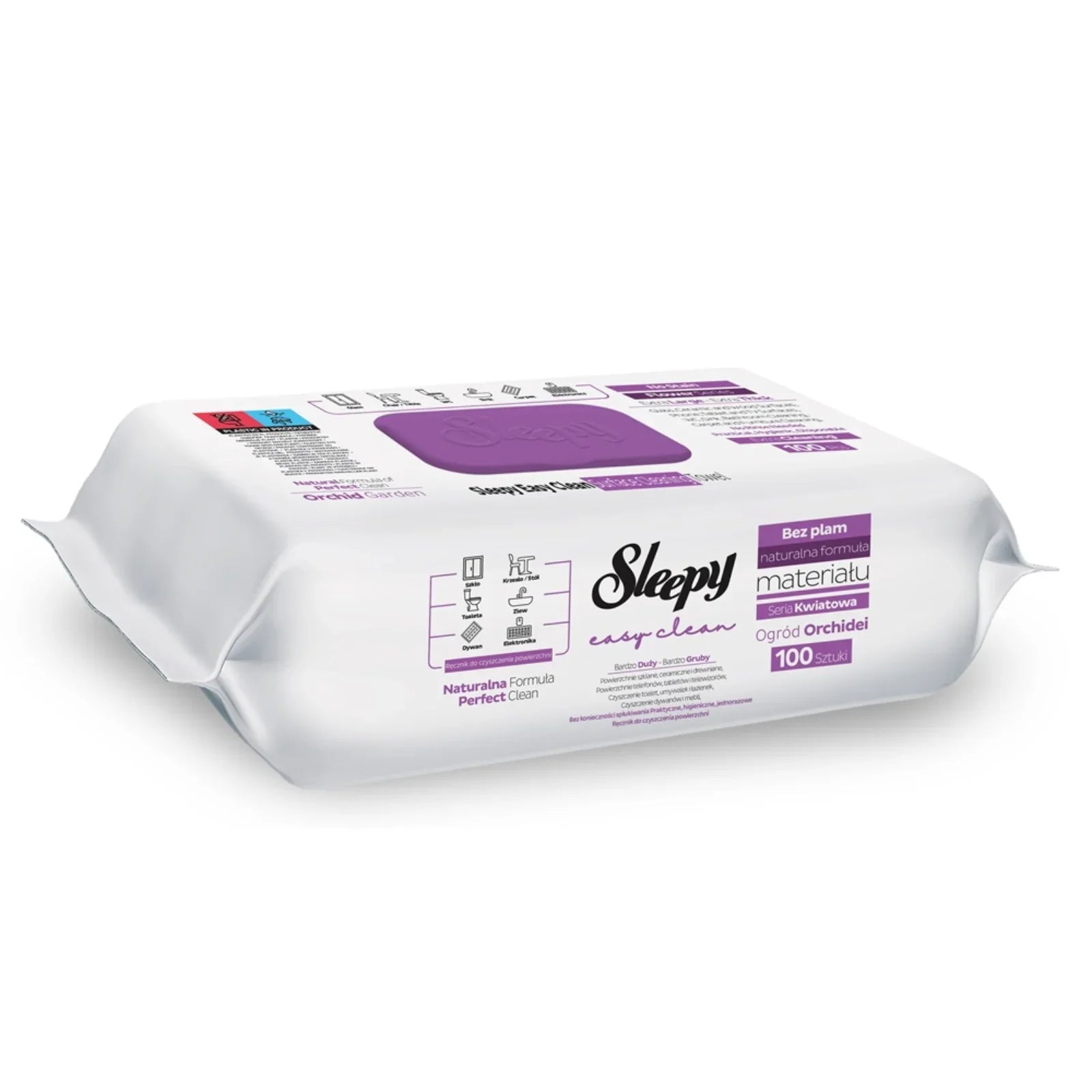Șervețele Umede Multisuprafețe Easy Clean Orchid Garden – Sleepy, 100 buc