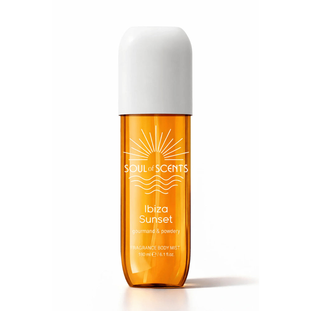 Body Mist Ibiza Sunset – Soul of Scents 180ml | Spray Parfumat Dulce și Pudrat