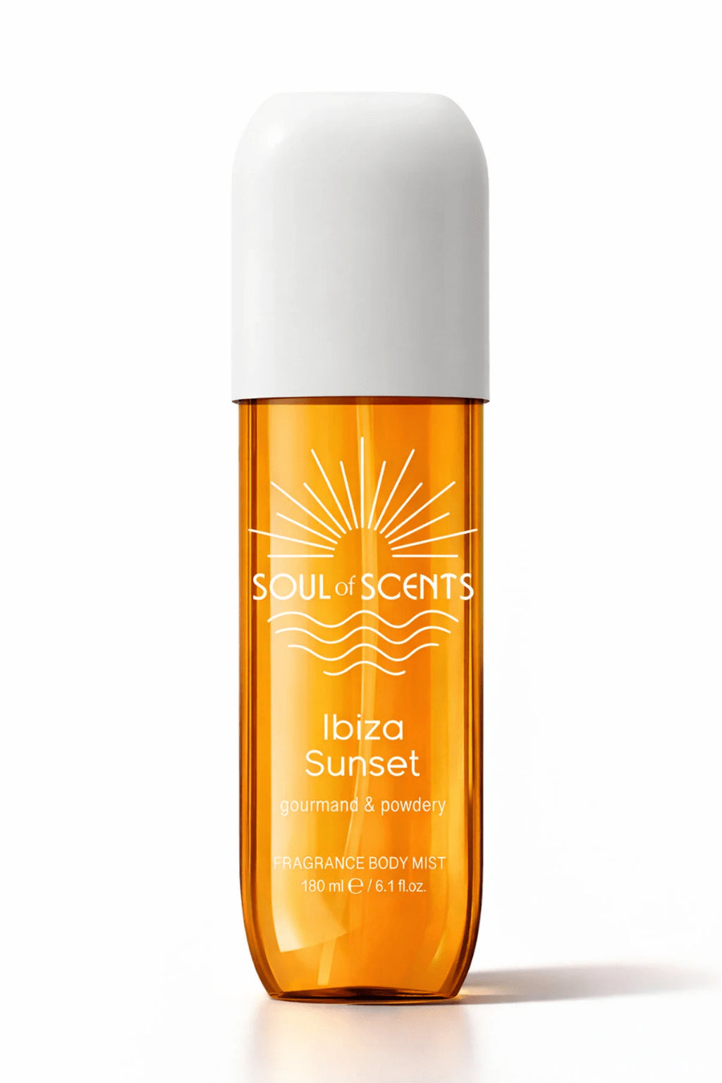 Body Mist Ibiza Sunset – Soul of Scents 180ml | Spray Parfumat Dulce și Pudrat
