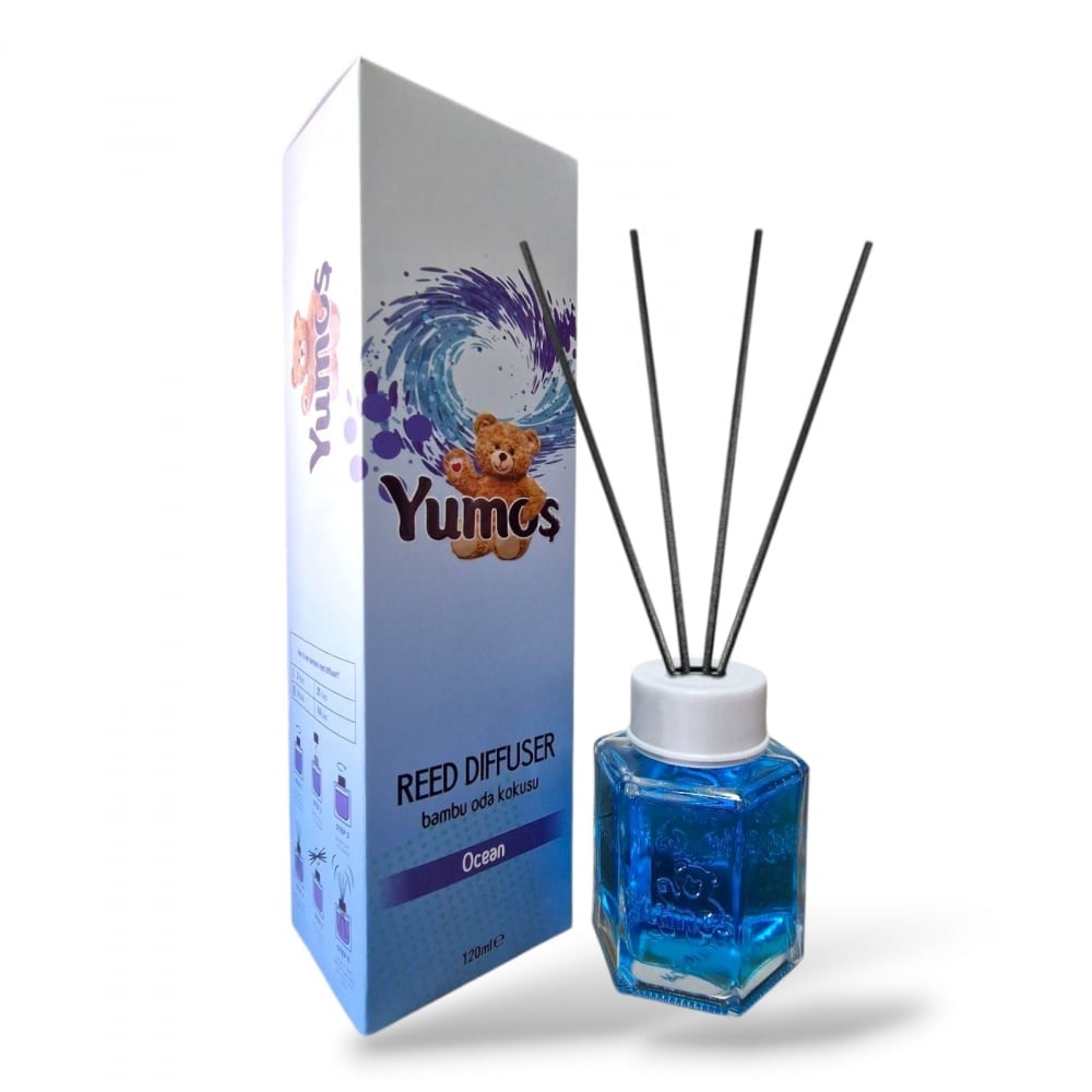 Yumos Odorizant Cameră cu Bețișoare – Ocean 120ml - Odorizant camera | VrajaDulce