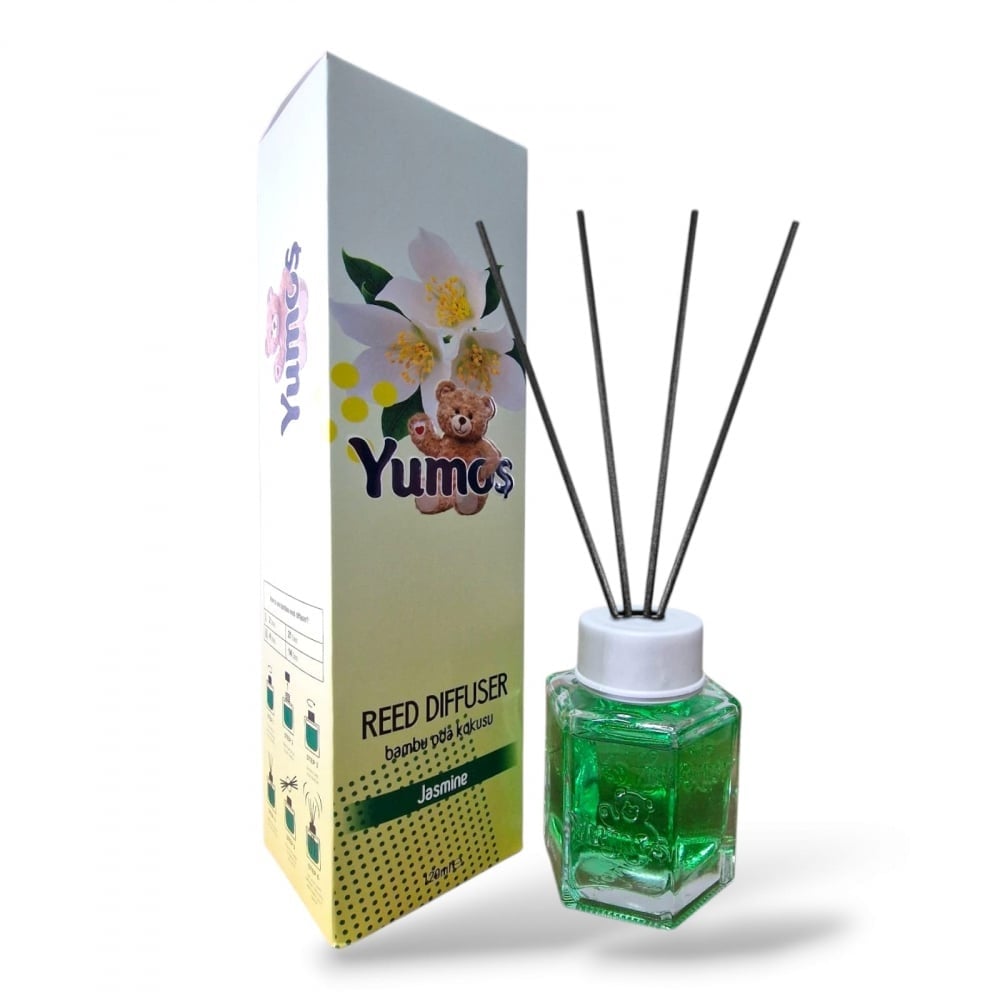 Yumos Odorizant de Cameră cu Bețișoare – Iasomie 120ml - Odorizant camera | VrajaDulce